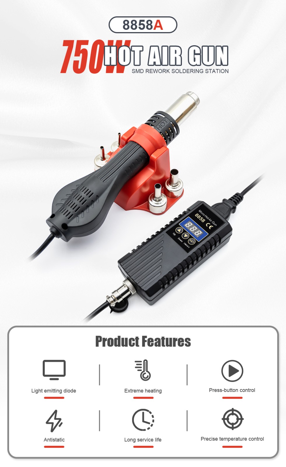 jcd 8858a heat gun