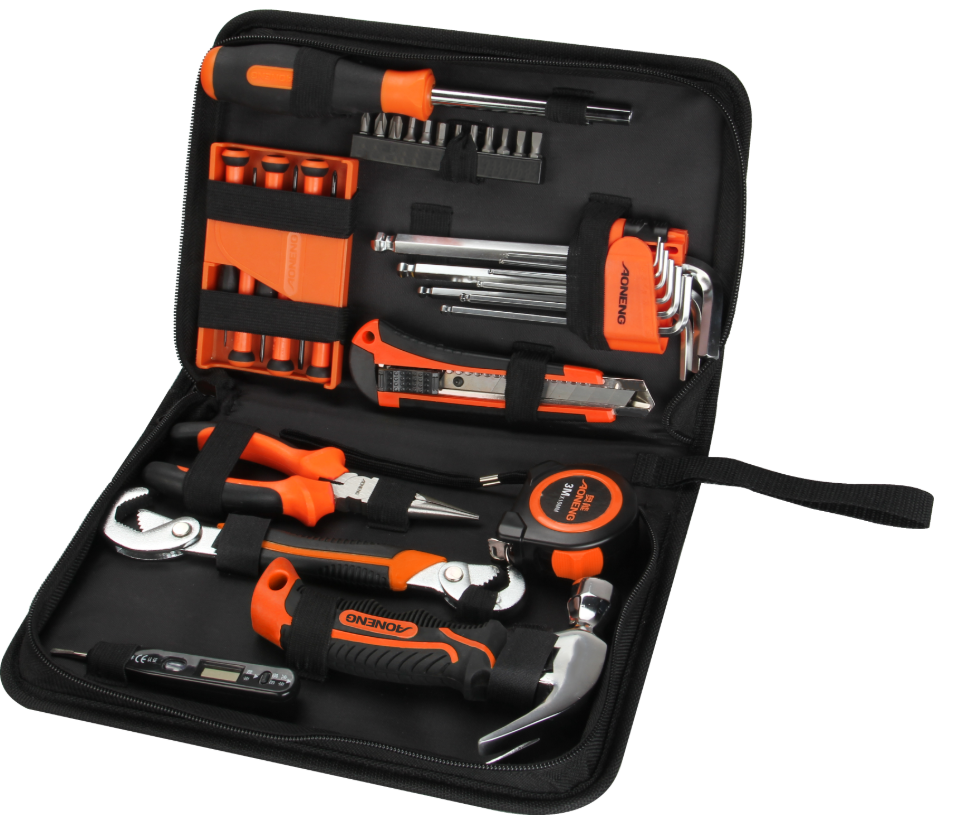 an-sab32 ensemble d'outils de réparation domestique de 32 pièces