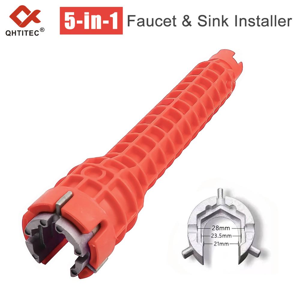 scb-5in1 red 5-in-1 multifunctional sink wrench