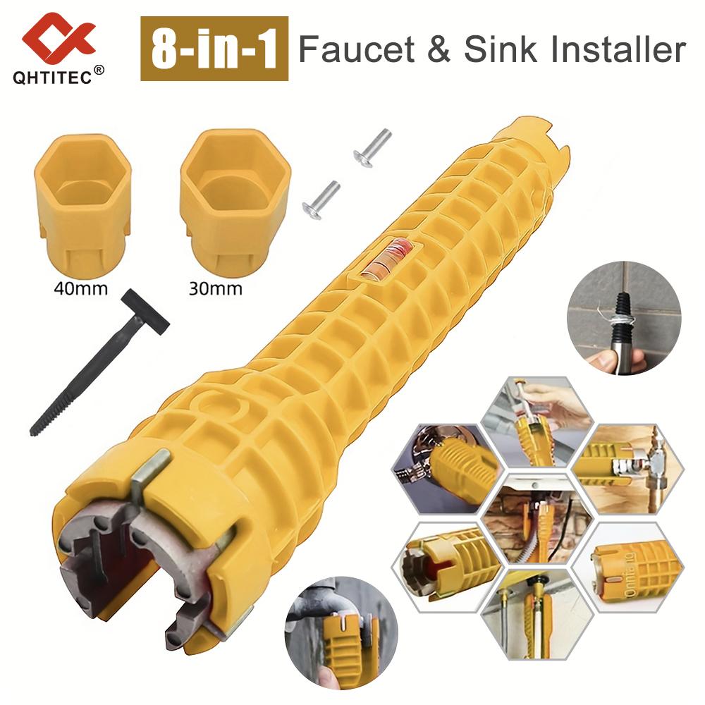 scb-8in1 yellow 8-in-1 multifunctional sink wrench