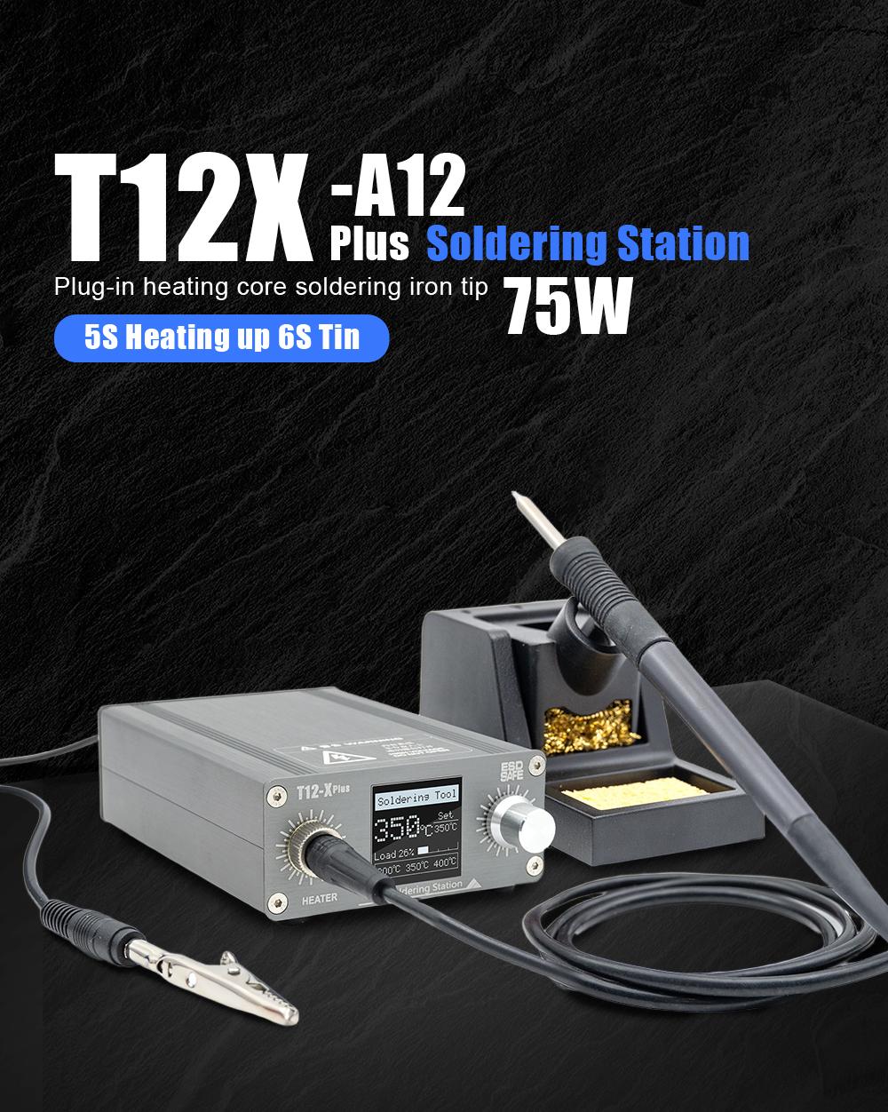 T12 Soldering Station Kit with OLED Display – Precision Soldering for PCB & Small Electronic
